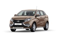 Защита переднего бампера двойная 51/51мм (НПС) LADA XRAY 2016-