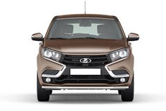 Защита переднего бампера одинарная 51мм (НПС) LADA XRAY 2016-