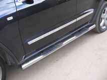 Пороги d76 (труба с проступями) Jeep Grand Cherokee (WK2) 2010-2013