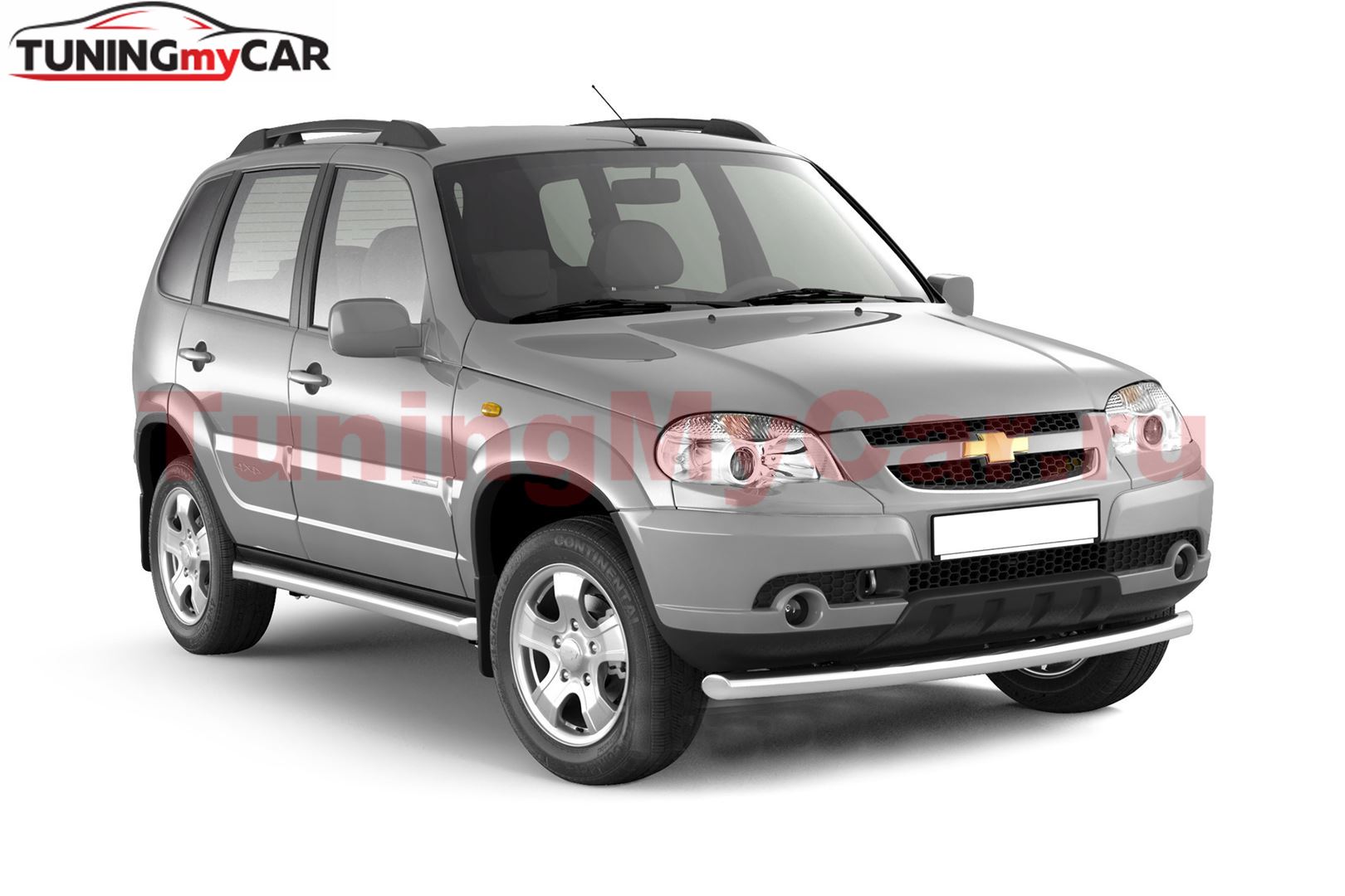 Защита порогов вогнутые 63мм (НПС) CHEVROLET Niva 2009-2020/ LADA Niva 2020-/ LADA Niva Travel 2021-