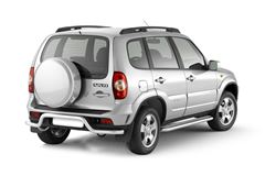 Защита порогов с алюм. площадкой 51мм (НПС) CHEVROLET Niva 2009-2020/ LADA Niva 2020-/ LADA Niva Travel 2021-