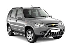 Защита порогов с алюм. площадкой 51мм (НПС) CHEVROLET Niva 2009-2020/ LADA Niva 2020-/ LADA Niva Travel 2021-