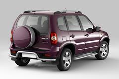 Защита порогов с алюм. площадкой 51мм (ППК) CHEVROLET NIVA 2009-