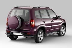Защита порогов с алюм. площадкой 51мм (ППК) CHEVROLET NIVA 2009-