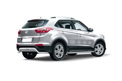 Защита заднего бампера "Волна" 51 мм (НПС) Hyundai Creta 2016-