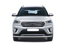 Защита переднего бампера одинарная 63 мм (НПС) Hyundai Creta 2016-