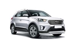 Защита порогов с алюм. площадкой 51 мм (НПС) Hyundai Creta-2016-