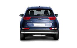 Защита заднего бампера одинарная Ø63мм (НПС) KIA Sportage 2016-2018
