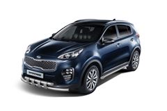 Защита порогов вогнутые 63 мм (НПС) KIA Sportage 2016-