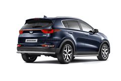 Защита порогов вогнутые 63 мм (НПС) KIA Sportage 2016-