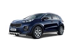 Защита порогов вогнутые 63 мм (НПС) KIA Sportage 2016-