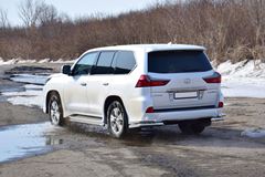 Защита порогов окантовка 51мм (НПС) LEXUS 450D 2015-
