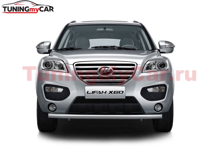 Защита переднего бампера одинарная 63 мм (НПС) LIFAN X60 2012-2016
