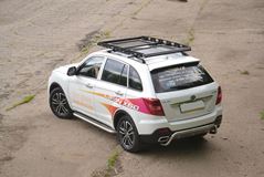 Защита порогов с алюм. площадкой 51 мм (НПС) LIFAN X60 2012+