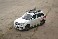 Защита порогов с алюм. площадкой 51 мм (НПС) LIFAN X60 2012+