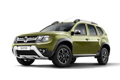 Накладки на крылья (чёрное тиснение) (ABS) RENAULT DUSTER 2016-