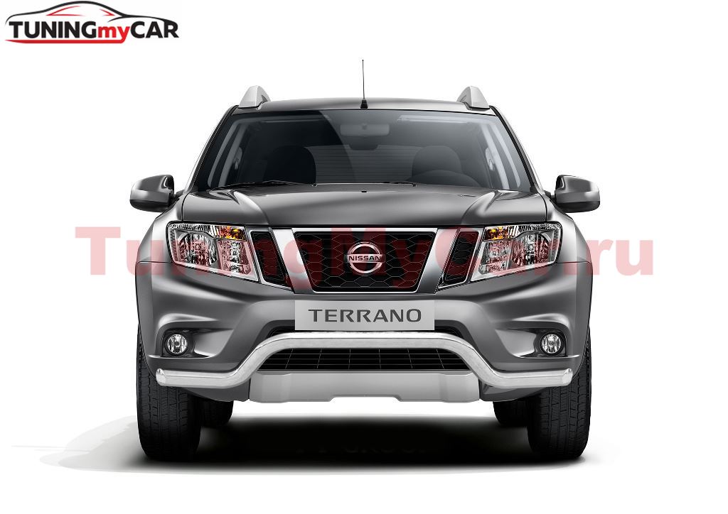 Защита переднего бампера 63 мм "Волна" (НПС) NISSAN TERRANO 2014-