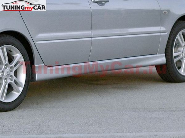 Накладки на внешние пороги Mitsubishi Lancer 9