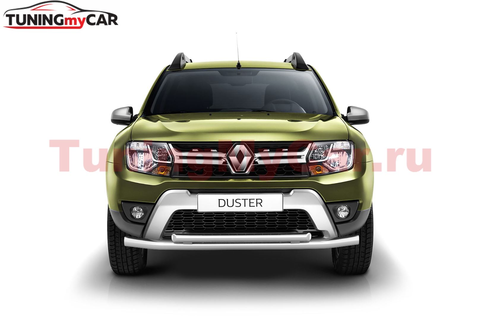 Защита переднего бампера двойная Ø63/51мм (НПС) RENAULT Duster 2016-/ NISSAN Terrano 2014-