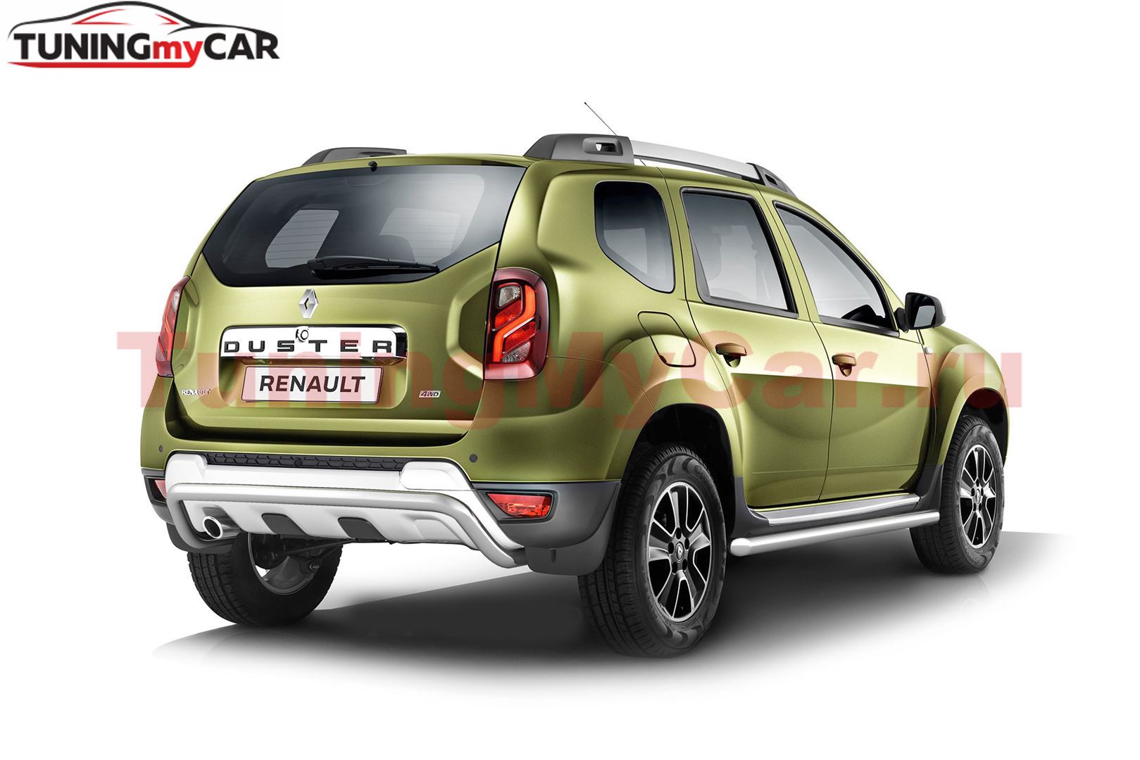 Защита порогов вогнутые Ø63мм (НПС) RENAULT Duster 2012-2020/ NISSAN Terrano 2014-