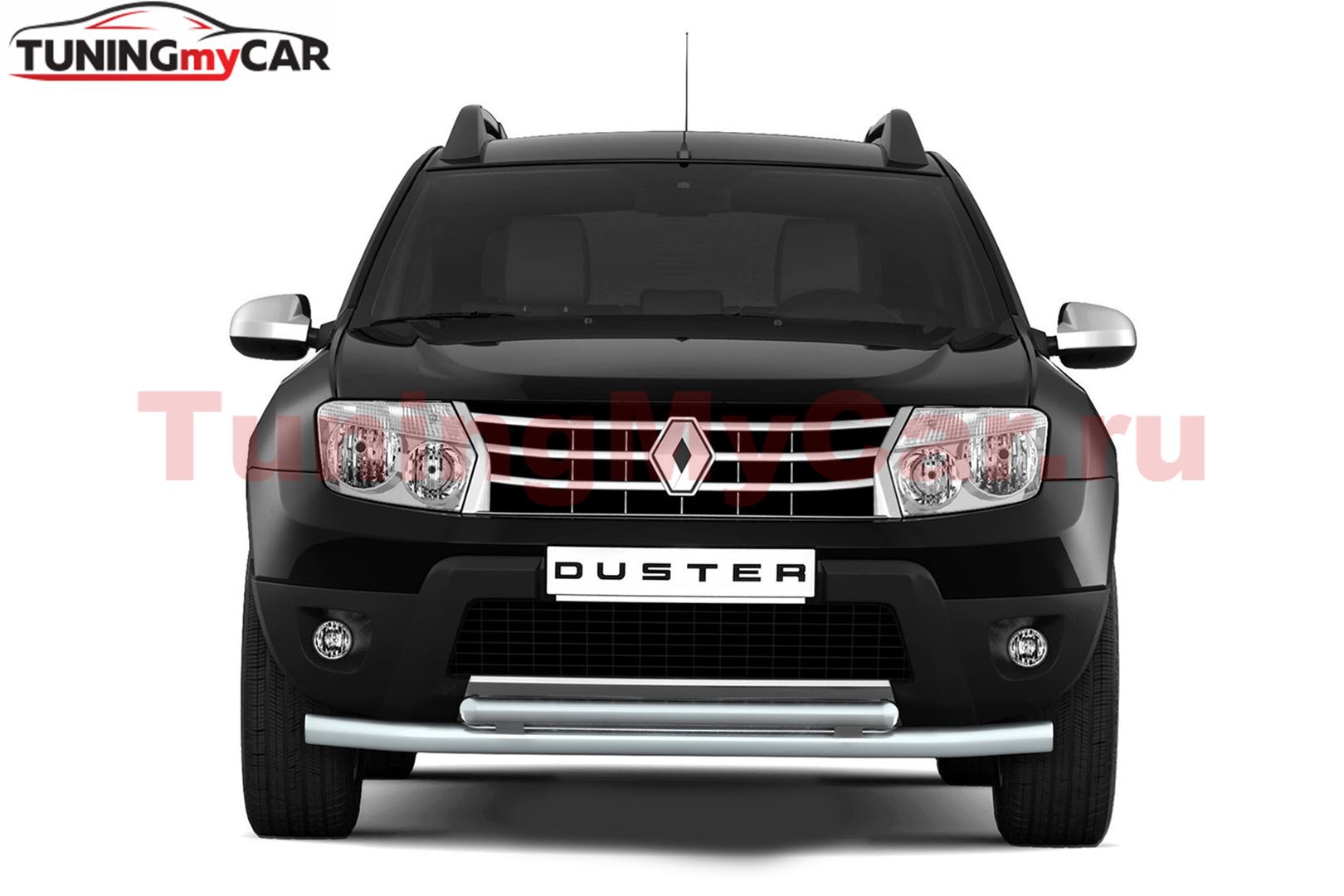 Защита переднего бампера двойная 63/51мм (ППК) RENAULT Duster 2016-/ NISSAN Terrano 2014-