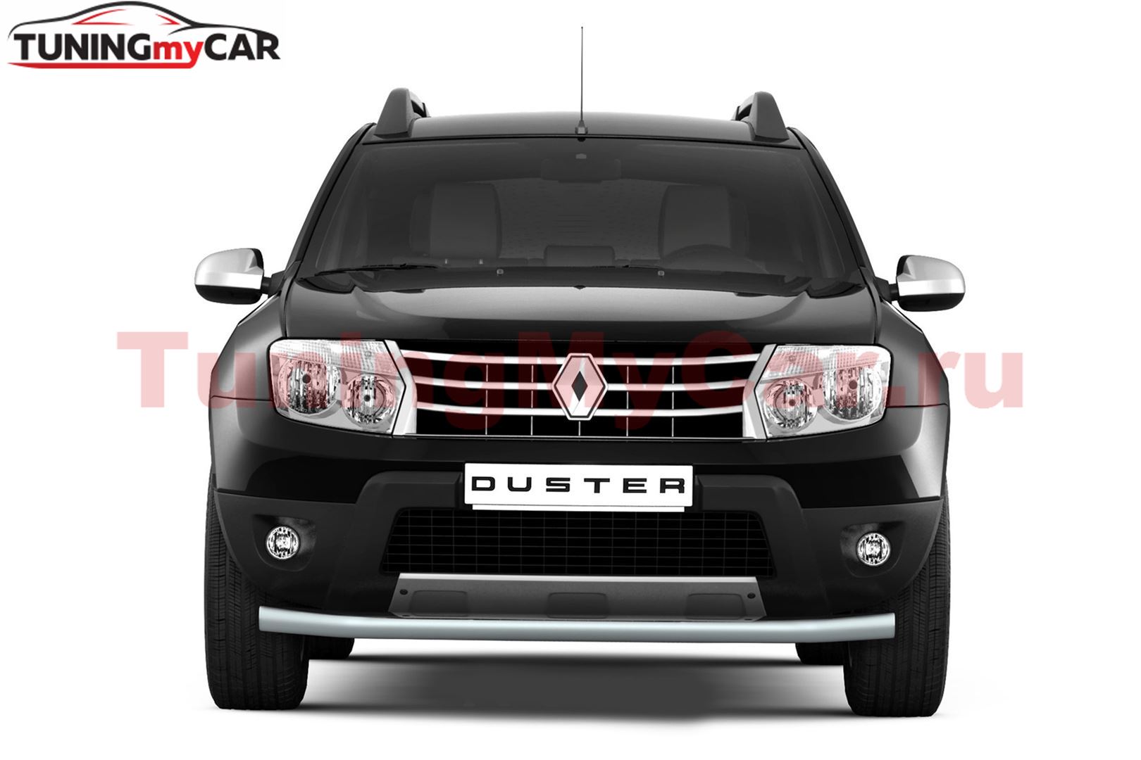 Защита переднего бампера одинарная 63мм (ППК) RENAULT Duster 2016-2020/ NISSAN Terrano 2014-