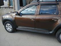 Защита порогов с алюм. площадкой Ø51мм «Эстонец» ЧЕРНАЯ (ППК) RENAULT Duster 2012-2020/ NISSAN Terrano 2014- 