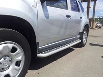  Защита порогов с алюм. площадкой Ø51мм (ППК) RENAULT Duster 2012-2020/ NISSAN Terrano 2014-