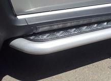  Защита порогов с алюм. площадкой Ø51мм (ППК) RENAULT Duster 2012-2020/ NISSAN Terrano 2014-