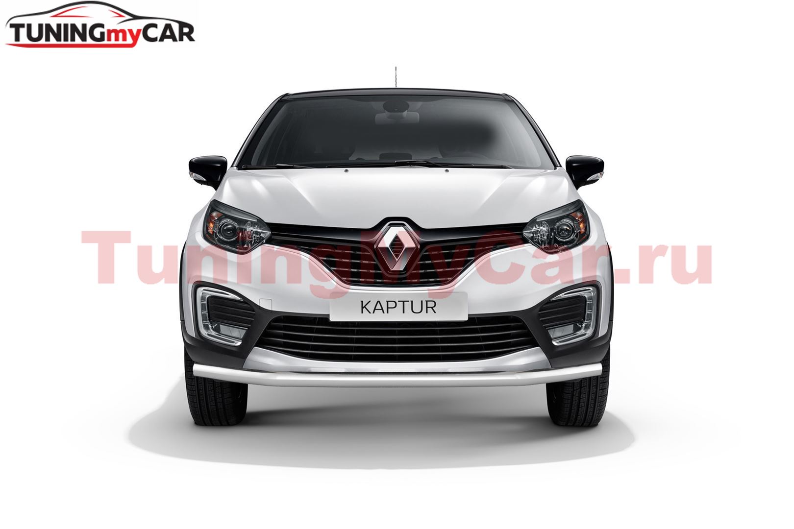 Защита переднего бампера одинарная 63 мм. (НПС) Renault Kaptur 2016-