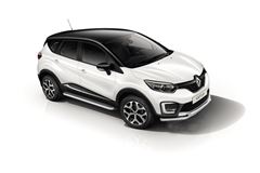 Защита порогов с алюминиевой площадкой 51 мм (НПС) Renault Kaptur 2016-