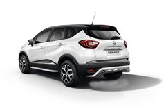 Защита порогов с алюминиевой площадкой 51 мм (НПС) Renault Kaptur 2016-