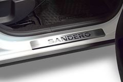 Накладки в проем дверей (4 шт) (НПС) Renault Sandero / Sandero Stepway 2014-