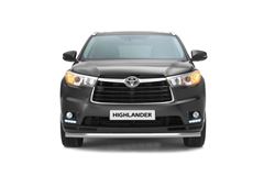 Защита переднего бампера одинарная 63 мм (НПС) TOYOTA HIGHLANDER 2014-