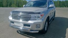 Защита переднего бампера двойная 63/63мм (НПС) TOYOTA LAND CRUISER 200 2014-