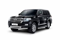 Защита переднего бампера двойная 63/63мм (НПС) TOYOTA LAND CRUISER 200 2014-