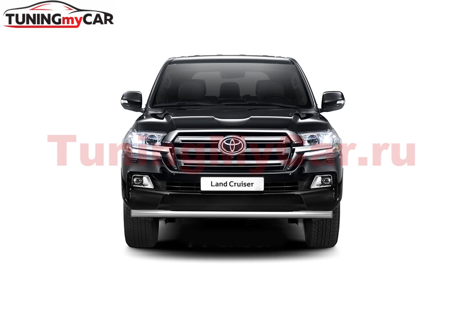 Защита переднего бампера одинарная 63мм (НПС) TOYOTA LAND CRUISER 200 2014-