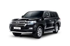 Защита переднего бампера одинарная 63мм (НПС) TOYOTA LAND CRUISER 200 2014-