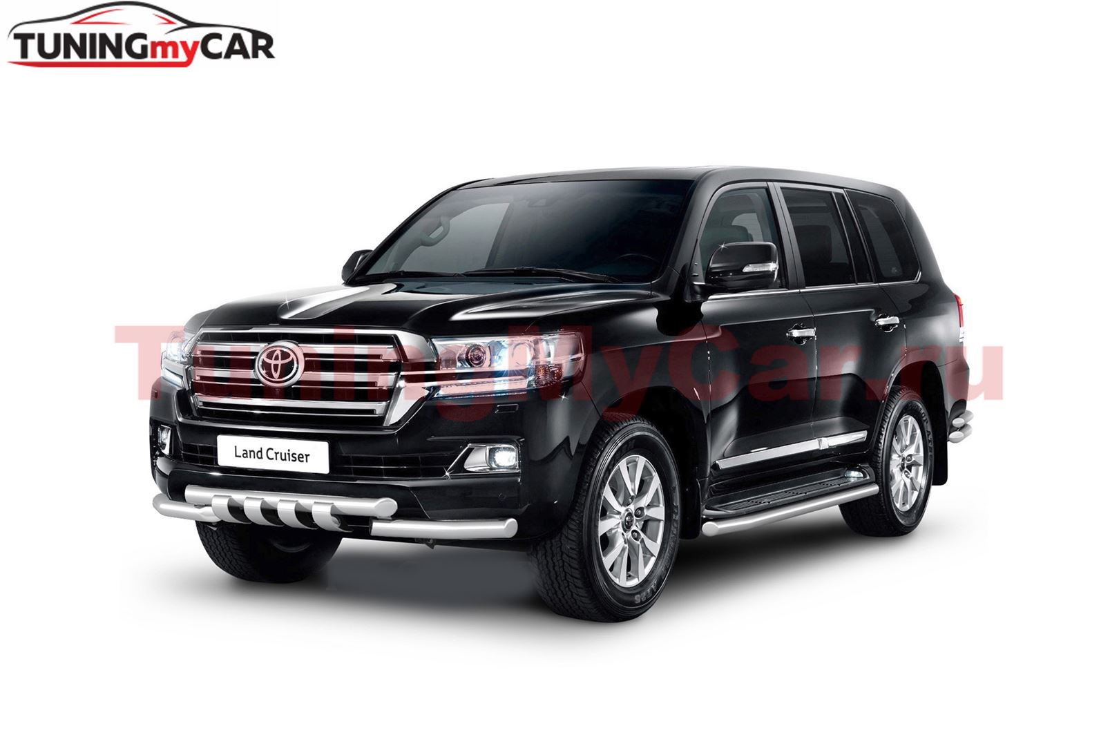 Защита порогов окантовка 63мм (НПС) TOYOTA LAND CRUISER 200 2014-