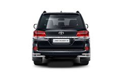 Защита заднего бампера двойная угловая 51/63мм (НПС) TOYOTA LAND CRUISER 200 2016-