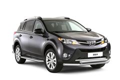 Защита переднего бампера двойная 63/63 мм (НПС) TOYOTA RAV4 2013-2018
