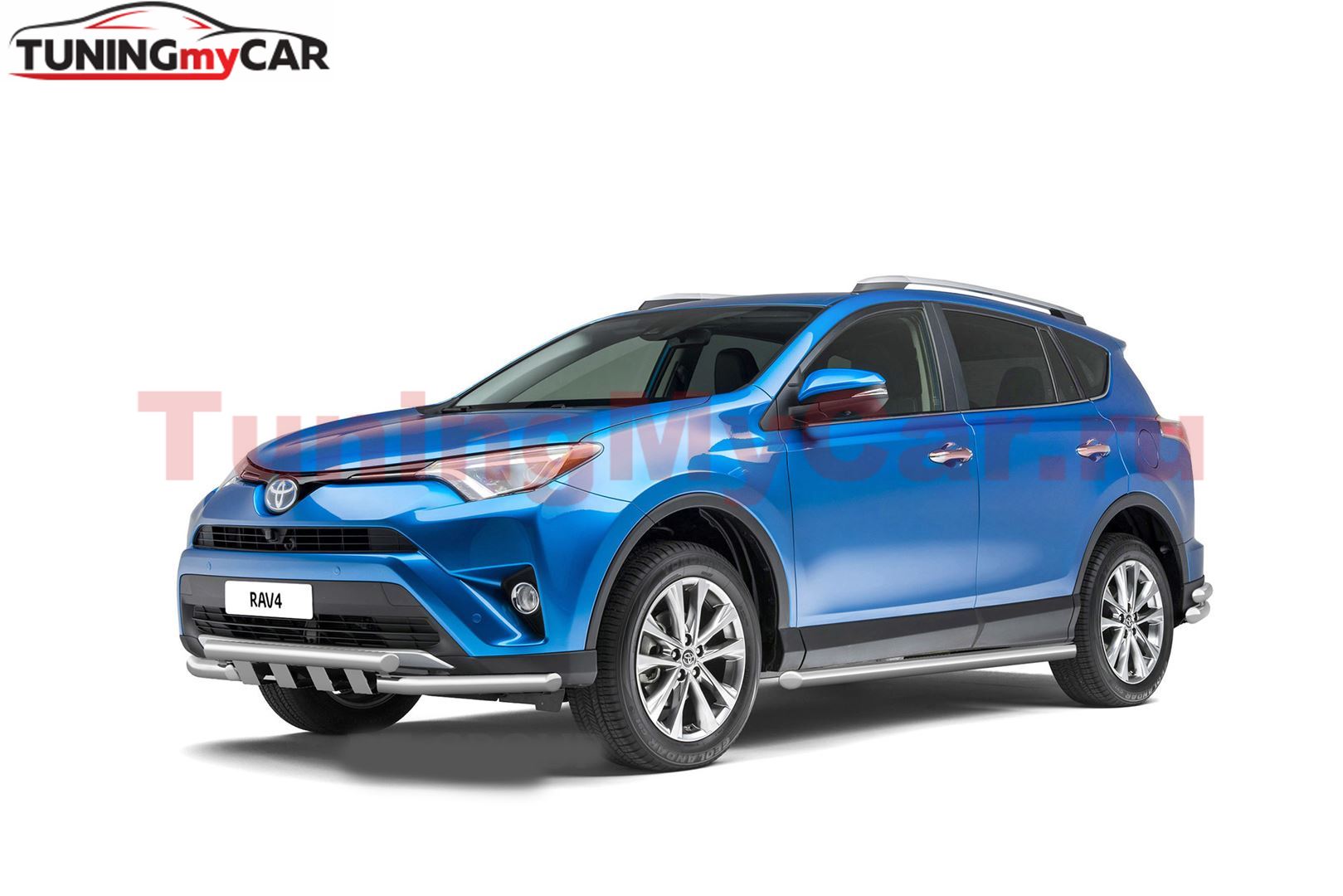 Защита порогов 63 мм (НПС) TOYOTA RAV4 2013-2018