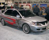 Накладки на внешние пороги EGR-style на Mitsubishi Lancer 9