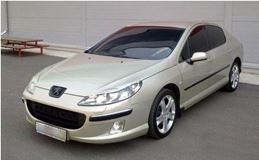 Реснички на фары для Peugeot 407 2005- (Уценка)