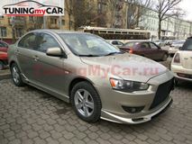 Пороги RPM для Mitsubishi Lancer 10, ABS пластик