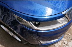 Накладки на передние фары (реснички) для KIA RIO III 2011-2014