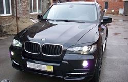 Накладки на фары (реснички) широкие для BMW X5 E70 (БМВ Х5 Е70) 2007 - 2013