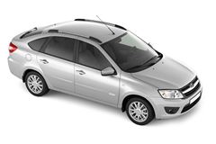 Рейлинги "Комфорт" на LADA Granta Лифтбэк с 2014 (Серебристый муар)