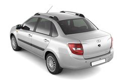 Рейлинги "Усиленные" (Серебристый муар) / LADA Granta Седан c 2011 / LADA Kalina Седан 2004-2013