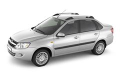 Рейлинги "Усиленные" (Серебристый муар) / LADA Granta Седан c 2011 / LADA Kalina Седан 2004-2013